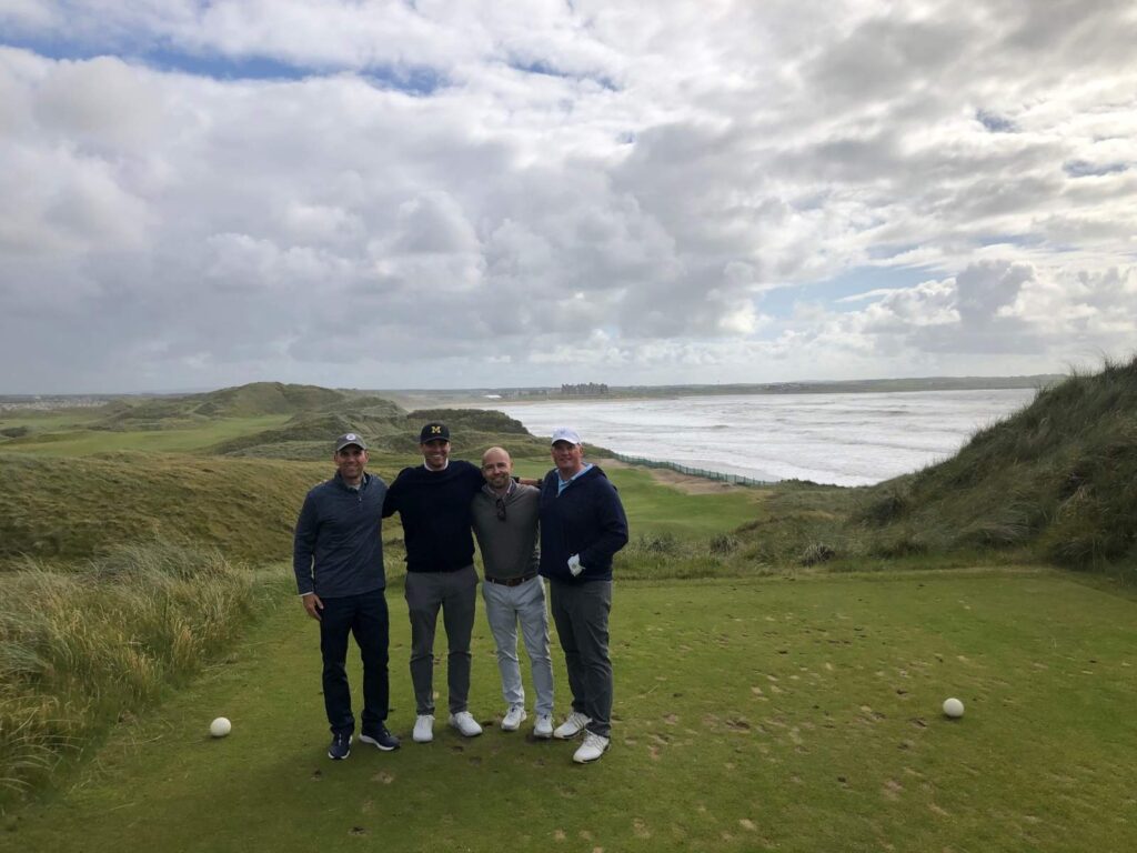79 Group Captain Ian Haas and Friends from Wilmington Country Club at Doonbeg