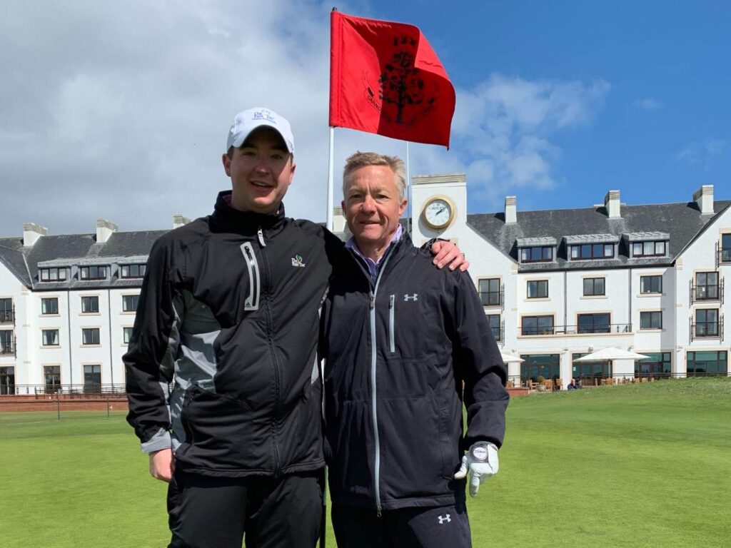 Father and Son memories at Carnoustie for Douglas and Doug Cooke of Wyoming Golf Club