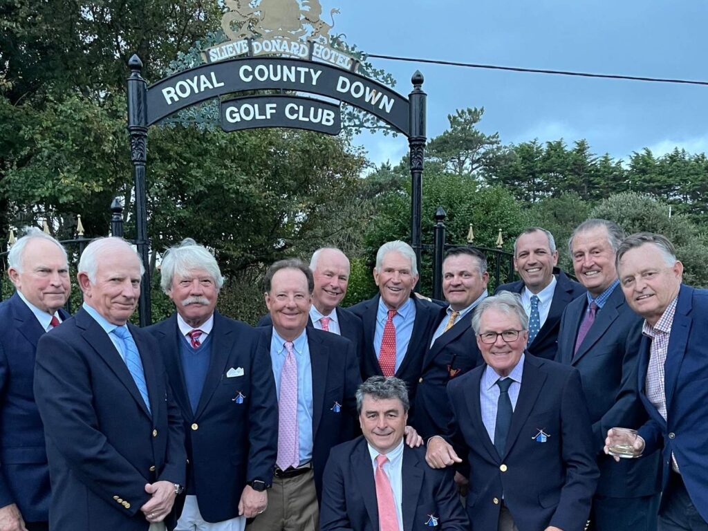 81 Anthony Malizia, PGA and his Bidermann Golf Club members at Royal County Down