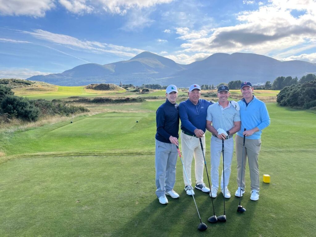 86 Group Captain Jeff Fettig and Friends from Point O’Woods Country Club at Royal County Down
