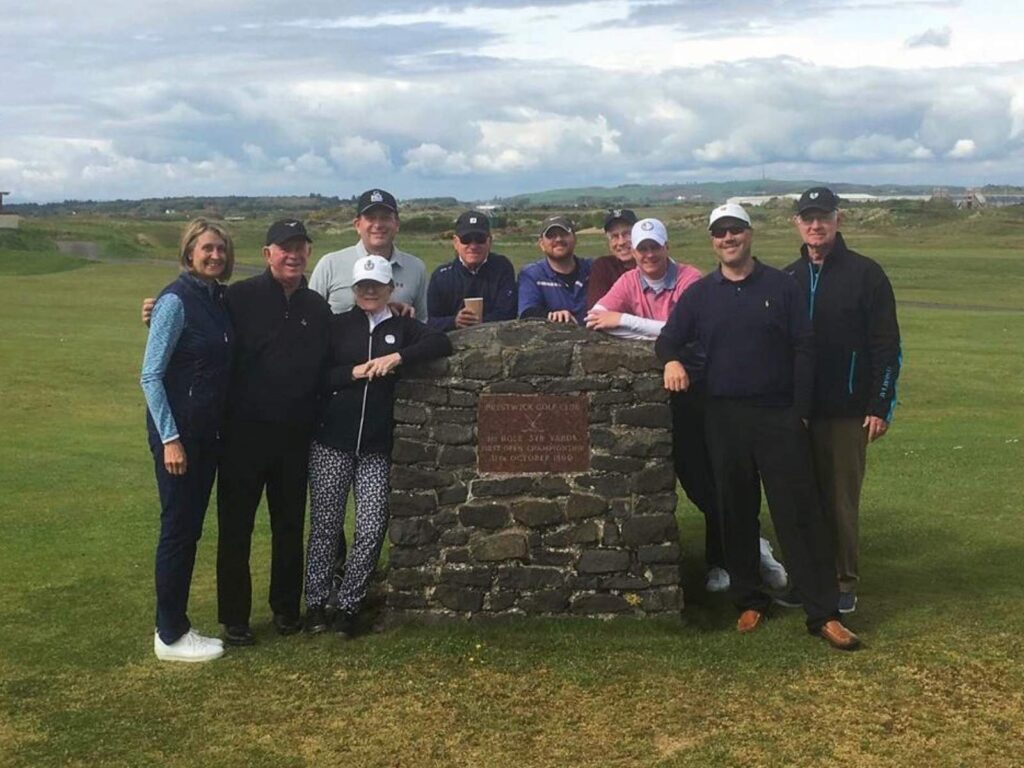 Darren Szot, PGA and the members of The Club at Cordillera at the Birthplace of The Open Championship