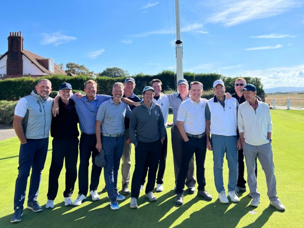 9 The members of Chagrin Valley Country Club – led by Joshua Diemer, PGA and Michael Heisterkamp, PGA – at Royal Liverpool