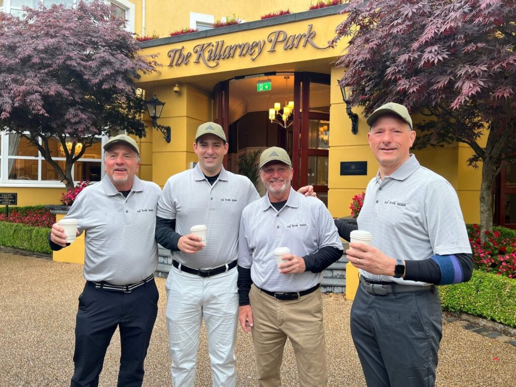 90 Group Captain Michael Zenn and Friends start their morning at the Killarney Park Hotel