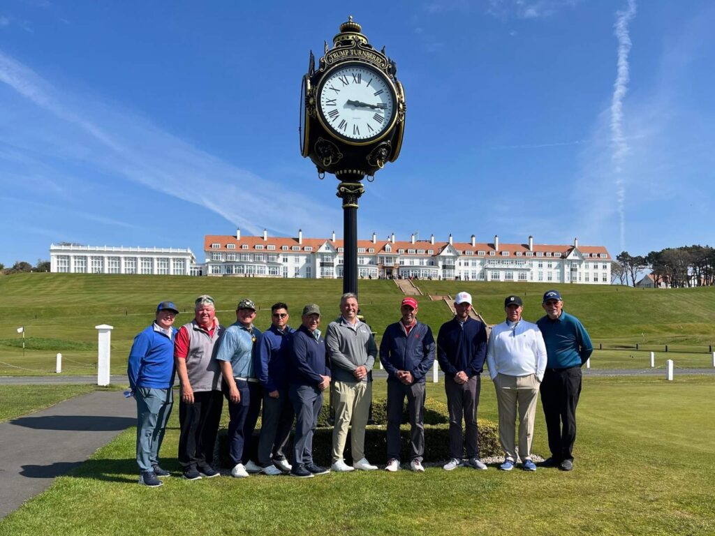 93 Justin Foster, PGA and his Ridgewood Country Club members at Turnberry