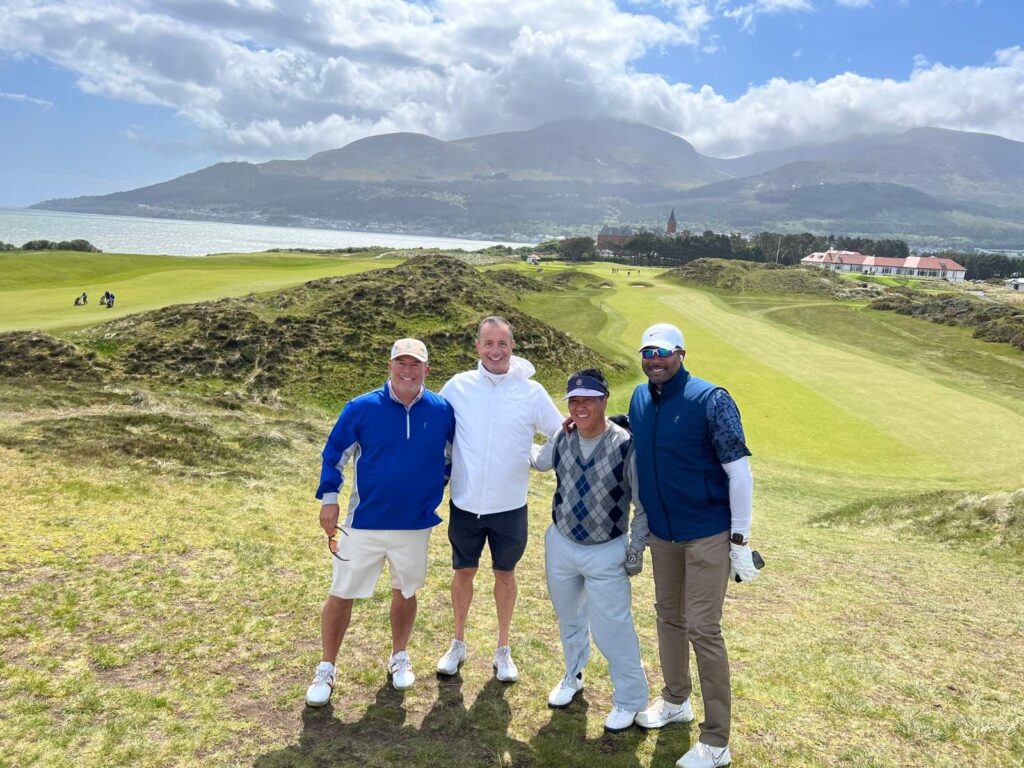 94 Group Captain Jerry Seidel and Friends from Cattail Creek Country Club at Royal County Down