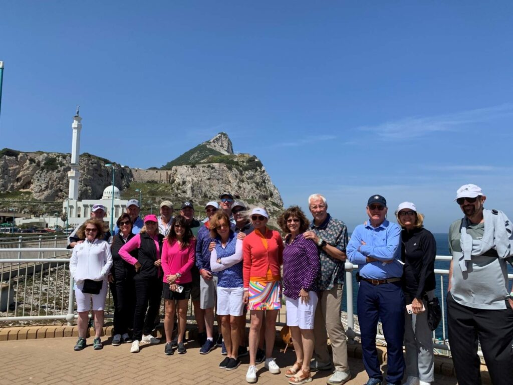 96 Darren Szot, PGA with his Club at Cordillera members at the Rock of Gibraltar