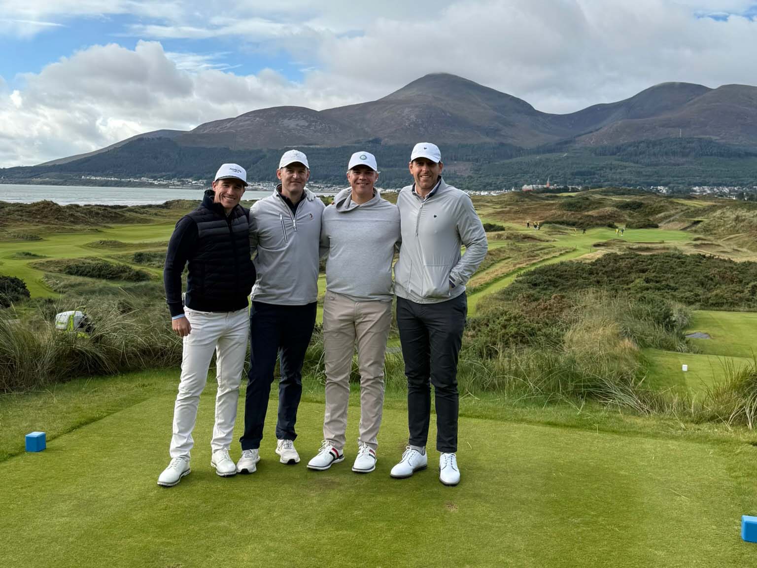 Golfers playing Royal County Down