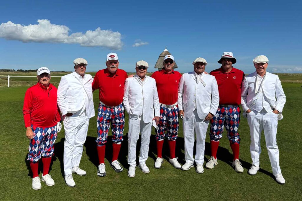 Golfers on a trip to England with Haversham & Baker