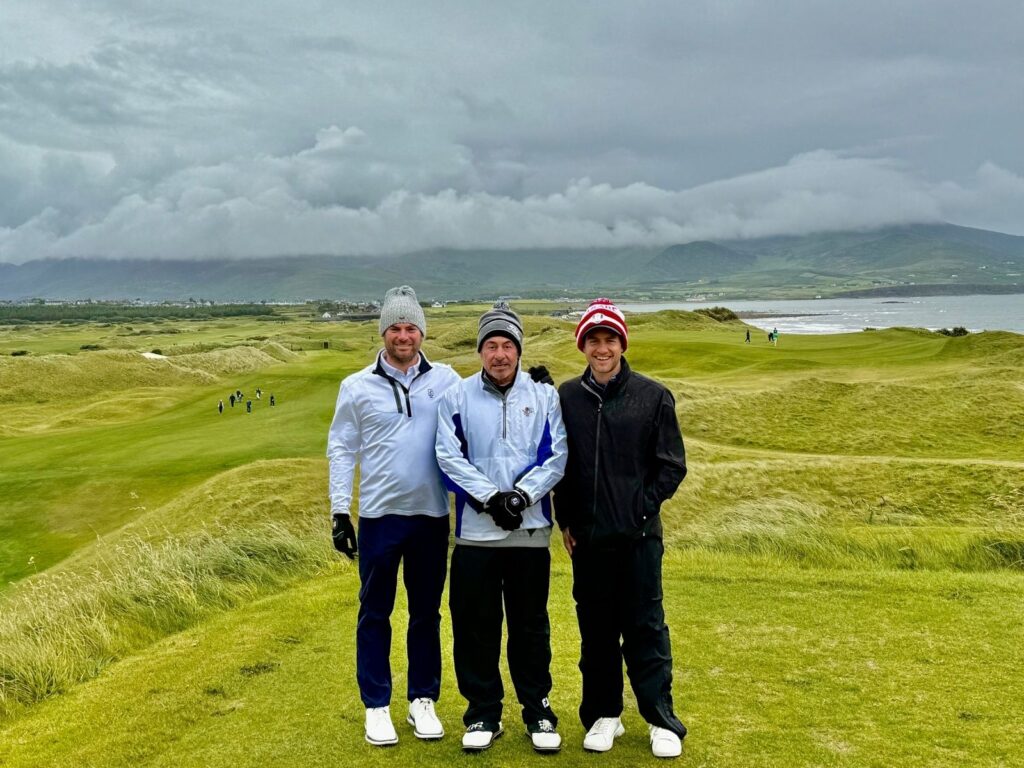 The Kootman Family – Andrew, Mike, and Daniel – at Waterville Golf Links.