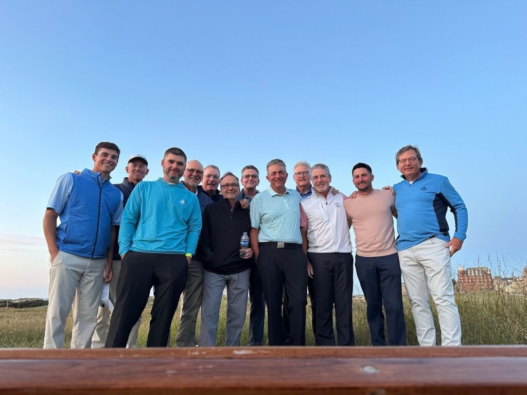 The Expedition led by Dr. Rich Williams on a beautiful evening in The Home of Golf.