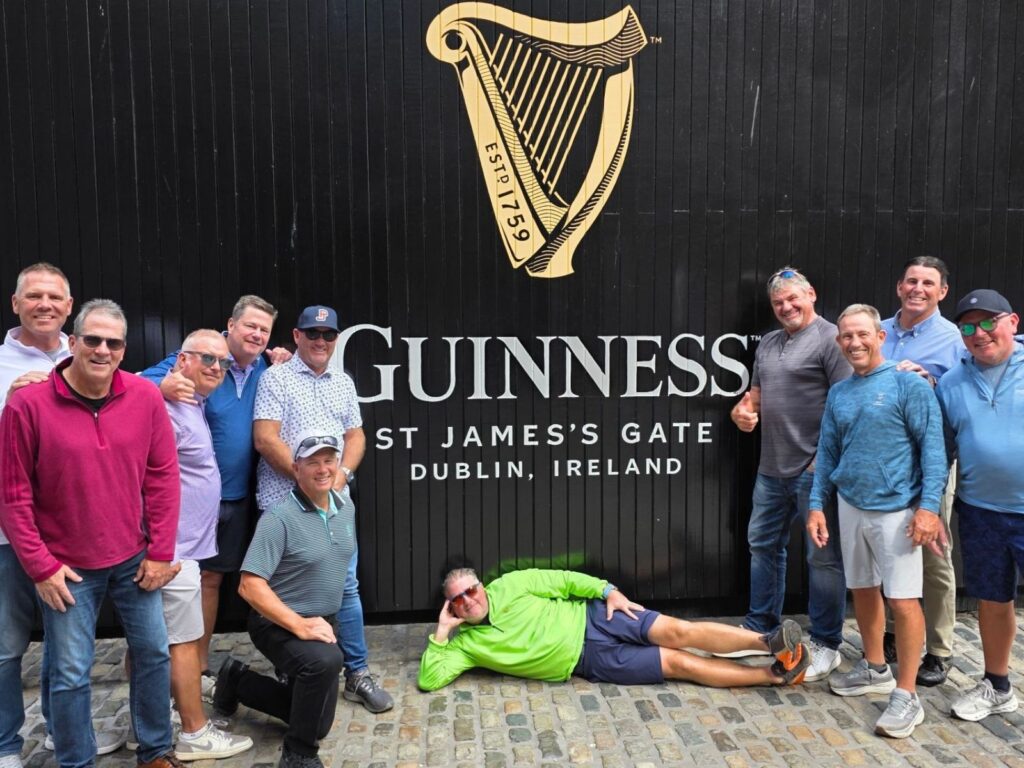 Group Captain Dan Borsky and Friends from The Country Club at Muirfield Village at the Guinness Storehouse.