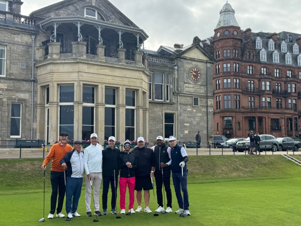 Group Captain Jerry Seidel and Friends from Cattail Creek Country Club at The Old Course.