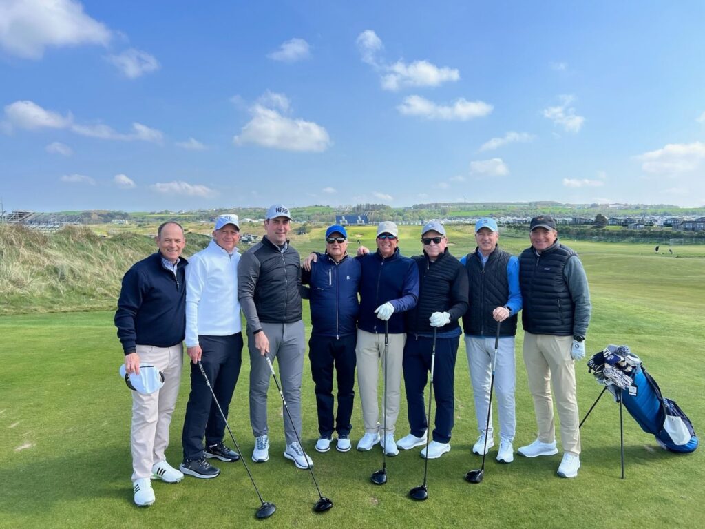 Group Captain Marc Paley and Friends from Noyac Golf Club at Royal Portrush.