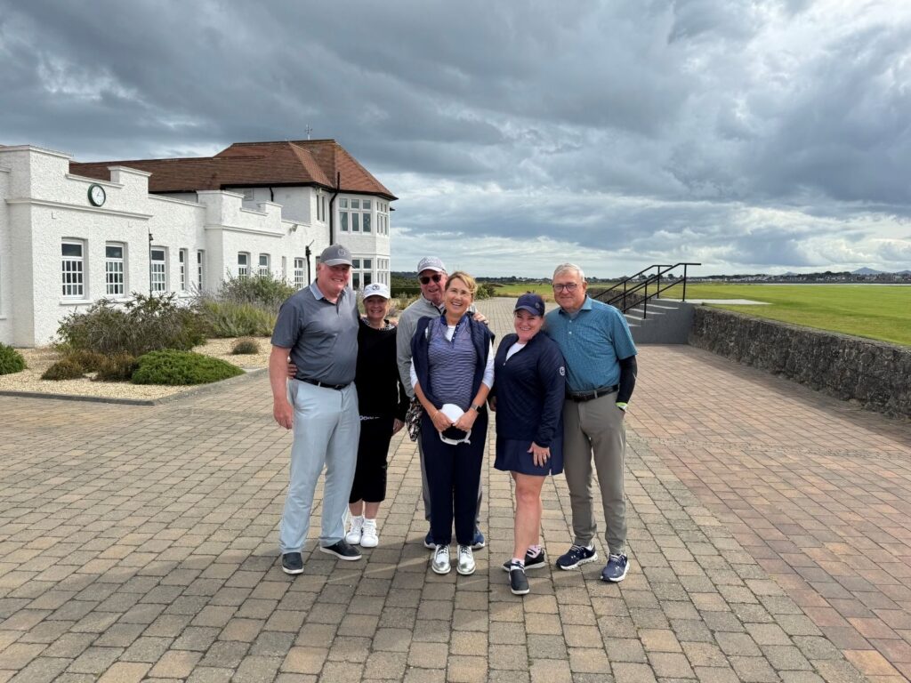 Group Captain Denise Doherty and Friends from Walnut Creek Country Club at Portmarnock.