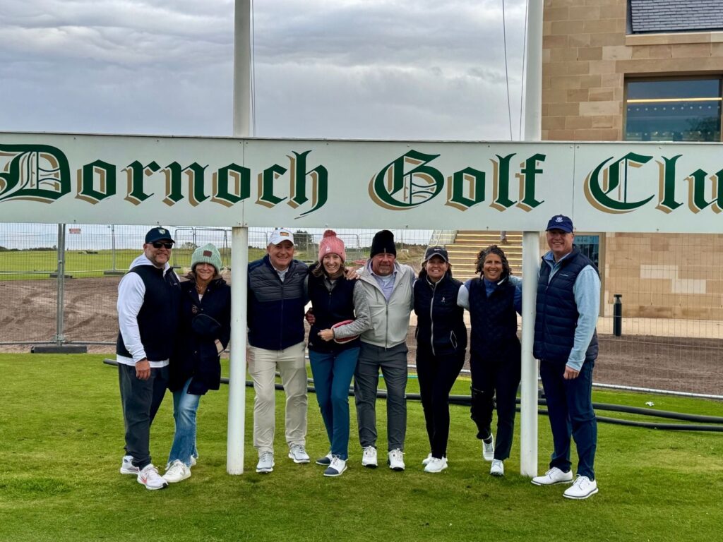 Group Captain Debbie Knowles and Friends from Huntington Crescent Club at Royal Dornoch.
