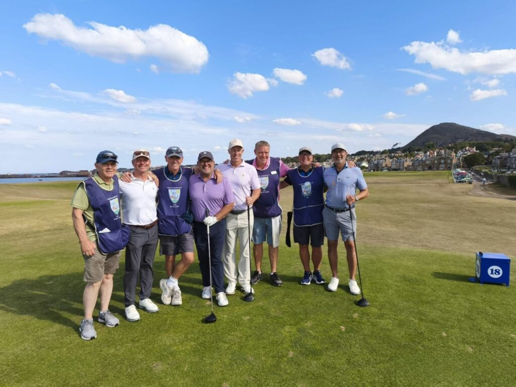 The Expedition led by Brandt Hazen from La Paloma Country Club and Ventana Canyon Club with new friends at North Berwick.