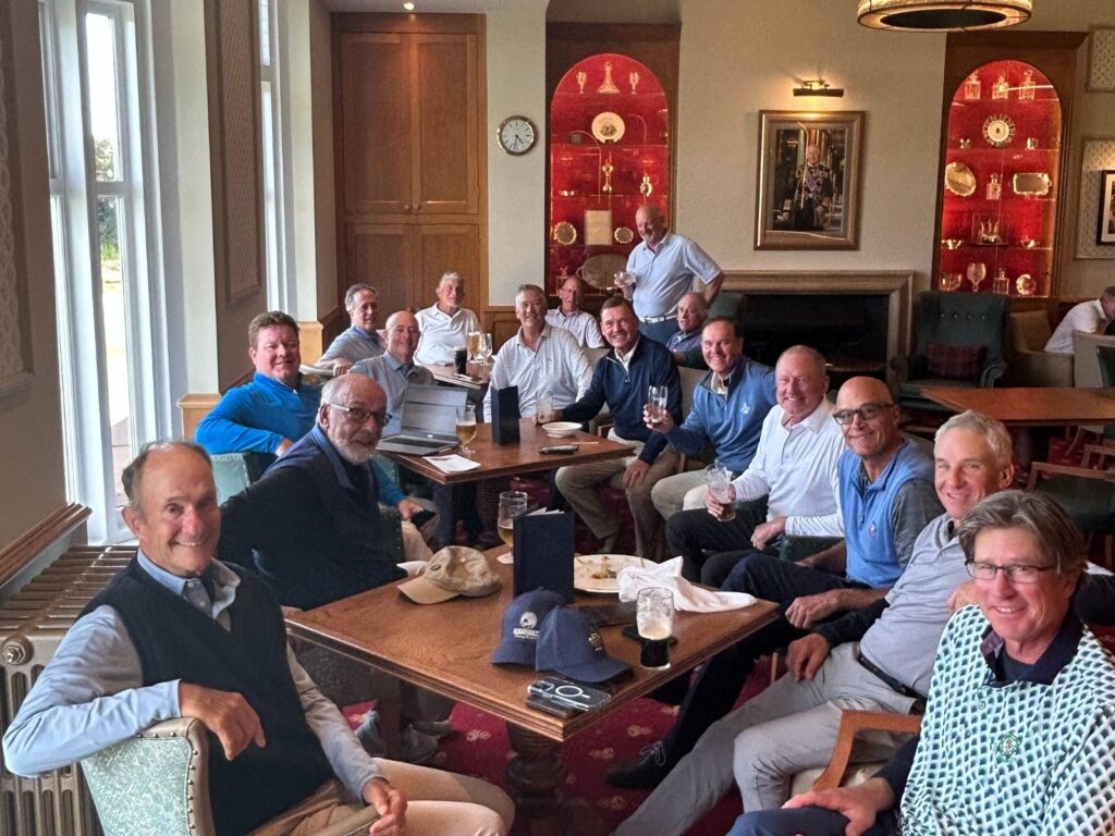 Larry Drehs, PGA with his Hyde Park Golf & Country Club members at Royal Lytham & St. Annes.