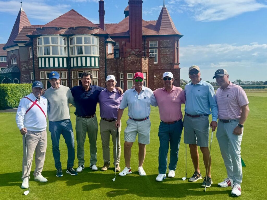 Group Captain Peter Dunne and Friends from Onwentsia Club at Royal Lytham & St. Annes.