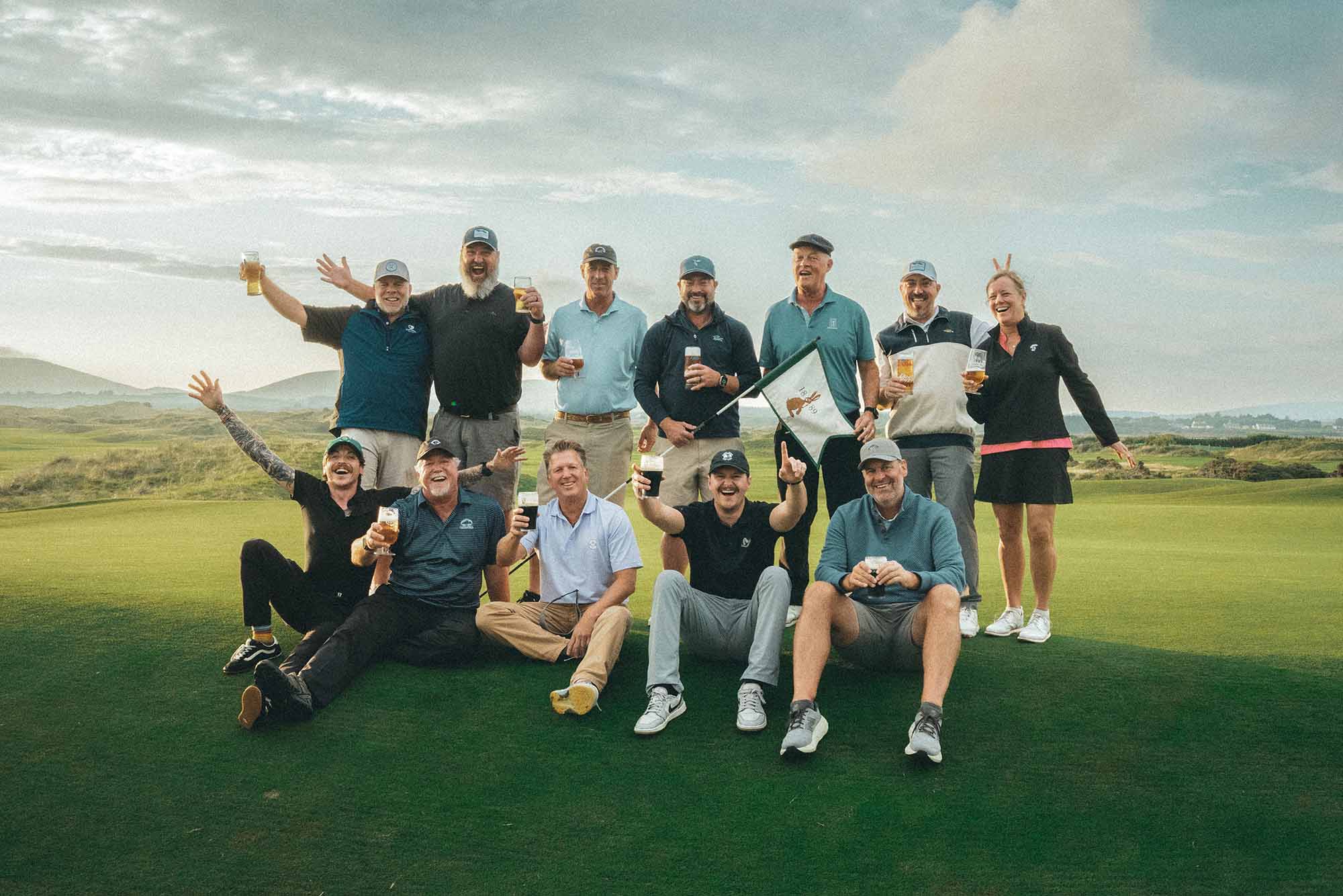 Golfers at Waterville in Ireland