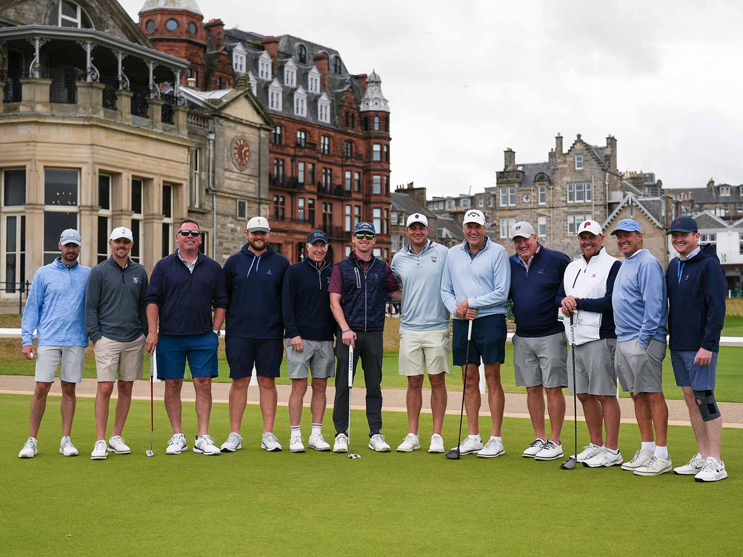 Golfers at The Old Course at St. Andrews