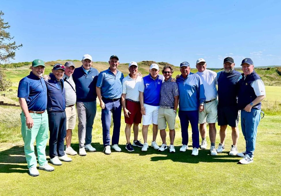 Golfers on the 1st day of golf trip to Scotland