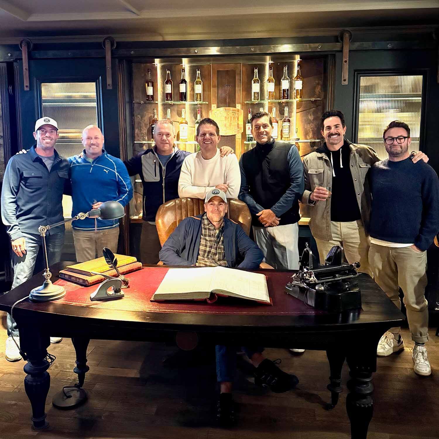 Golfers enjoying a distillery tour on H&B golf trip to Ireland