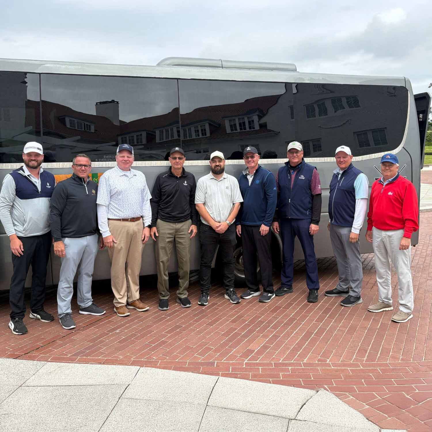 H&B Driver-Host with group on golf trip to Scotland