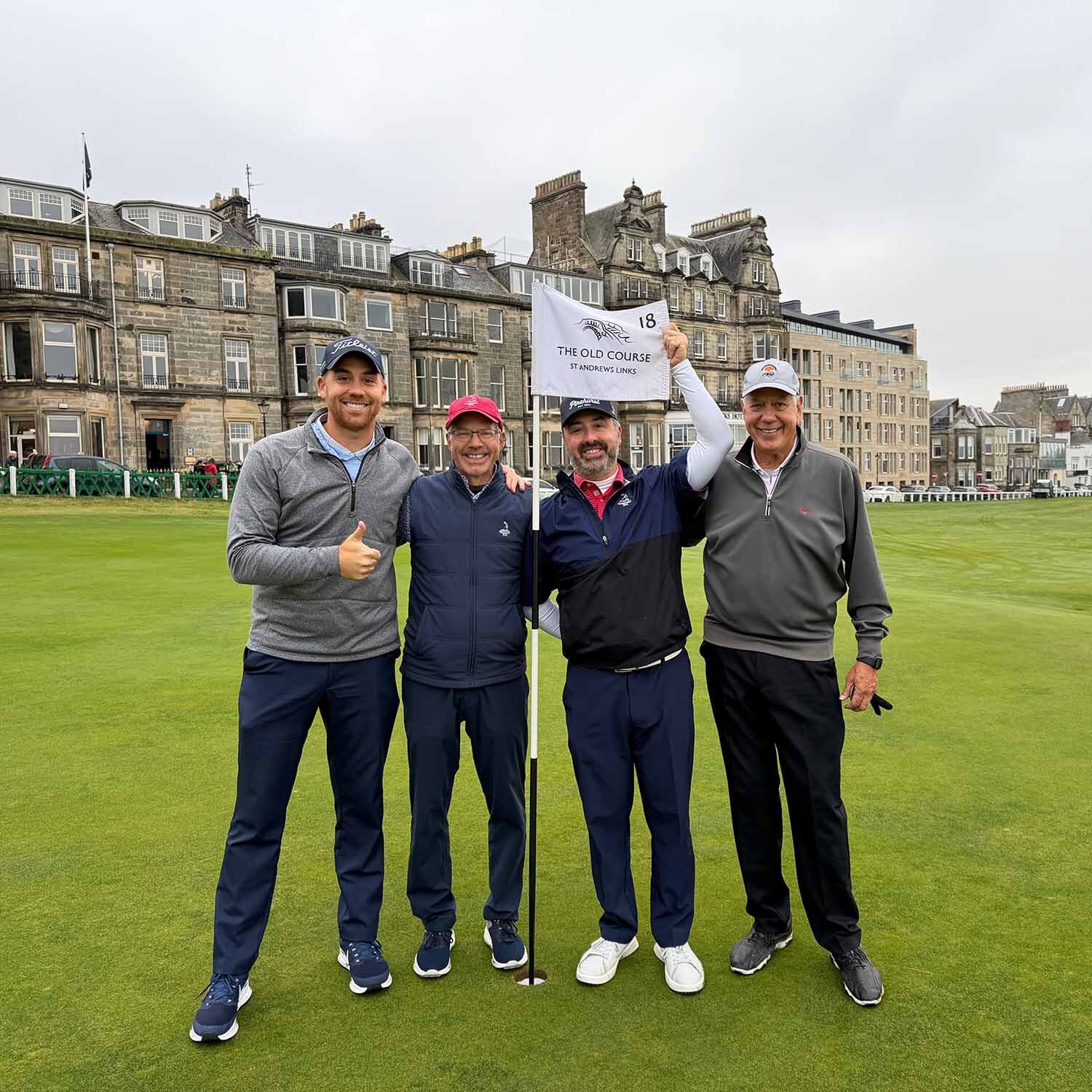 Golfers on golf trip to St. Andrews with Haversham & Baker