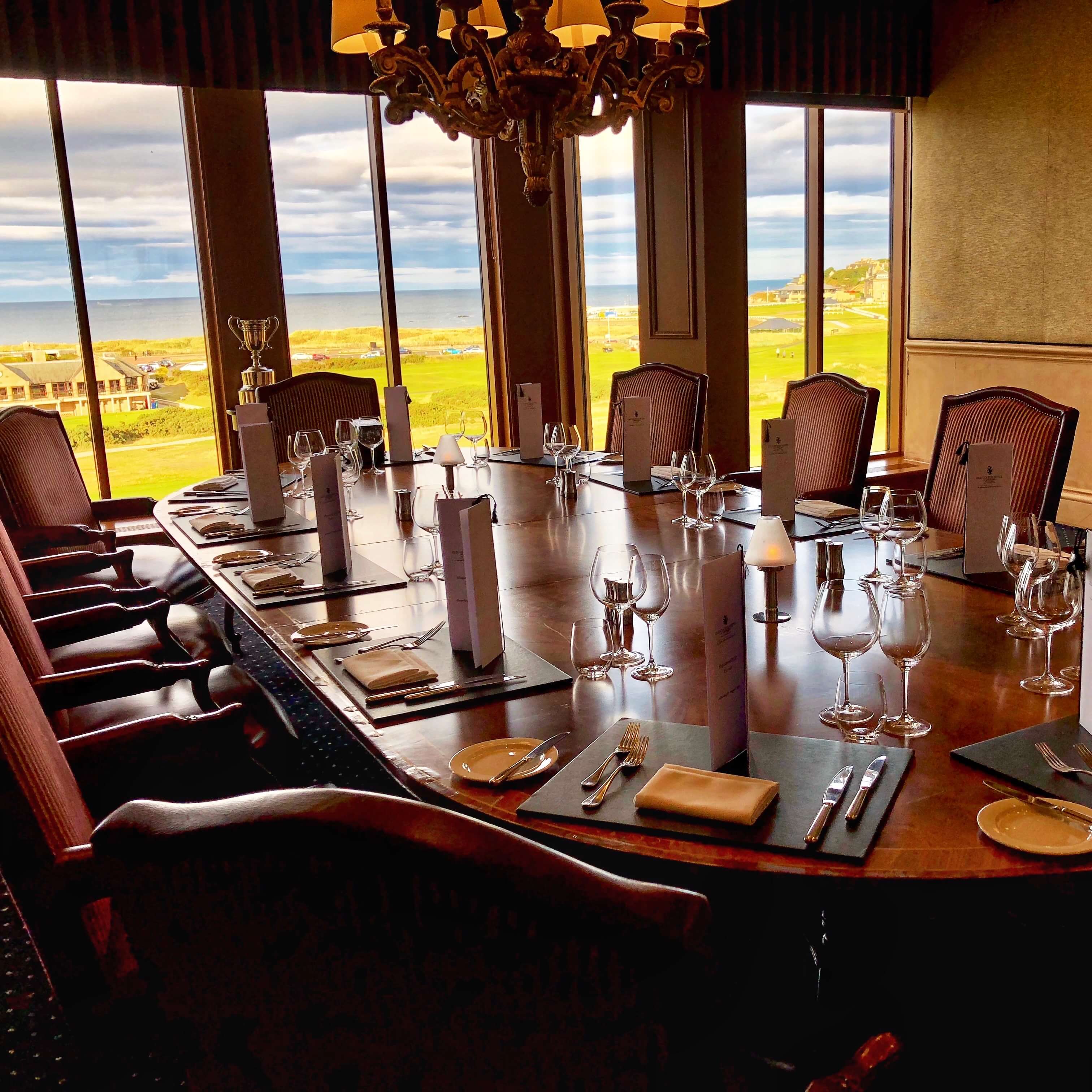 Private Dinner in the Old Course Hotel Boardroom