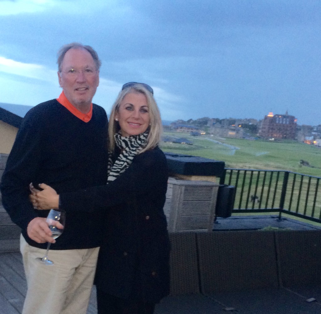 Larry & Leigh Brattain enjoy the finest view in golf.