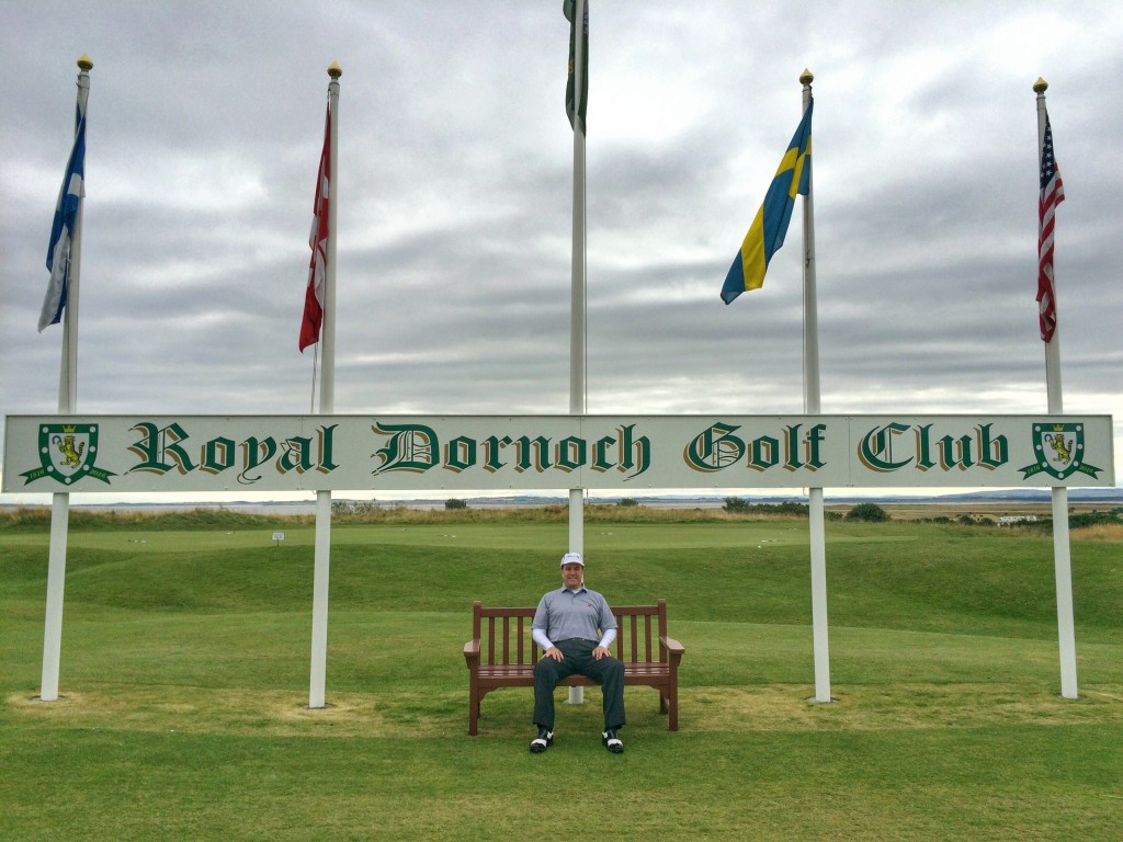 Mark Williams.. Enjoying the solitude at Royal Dornoch.