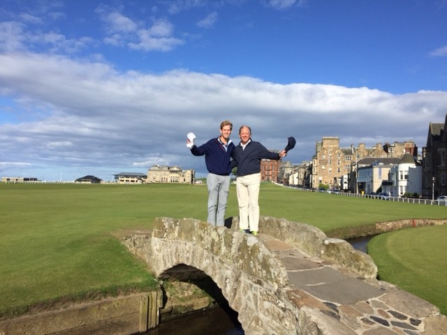 Father & Son memories at their best… Andrew & Tim Perry at The Home of Golf. 