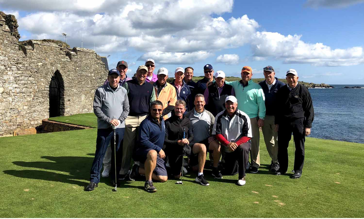 Golfers at Ardglass Castle