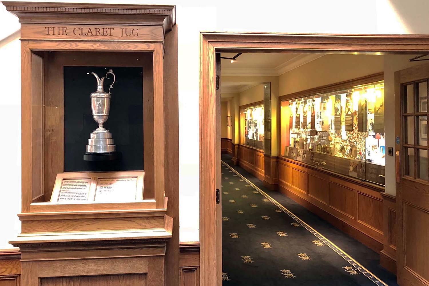 Claret Jug at Royal Troon Clubhouse