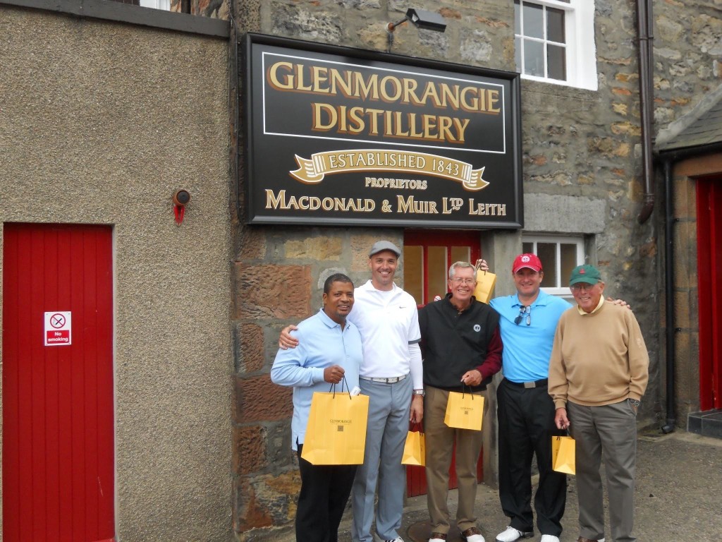 Glenmorangie Distillery during Scotland golf vacation