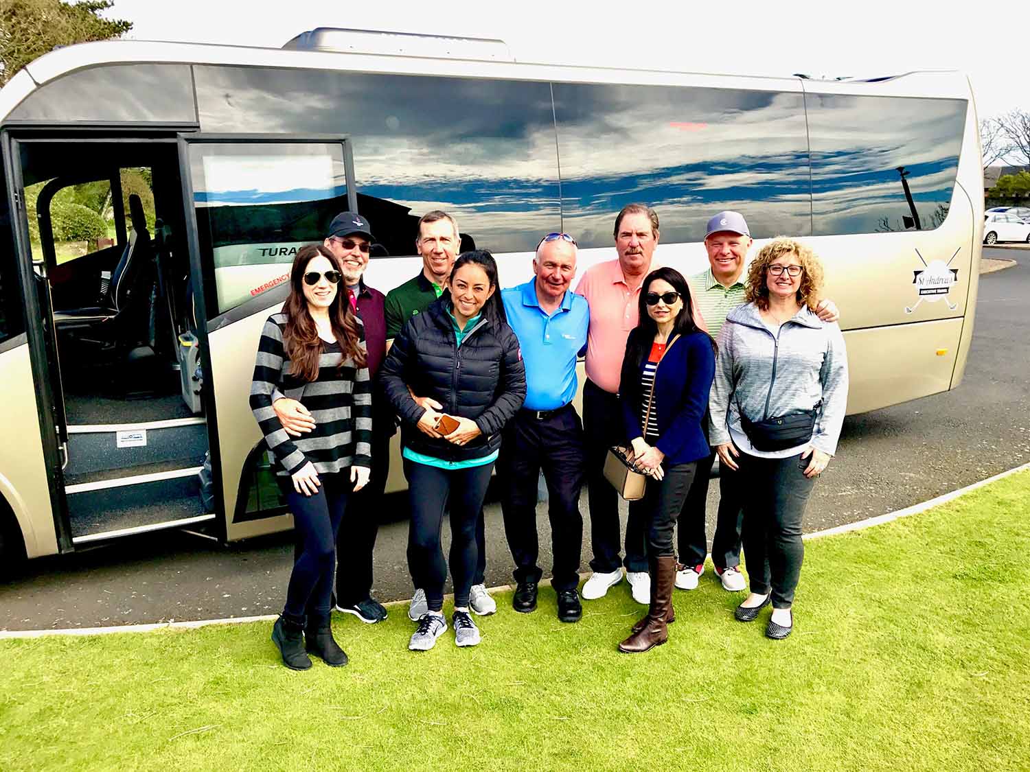 Golfers on first golf trip to Scotland