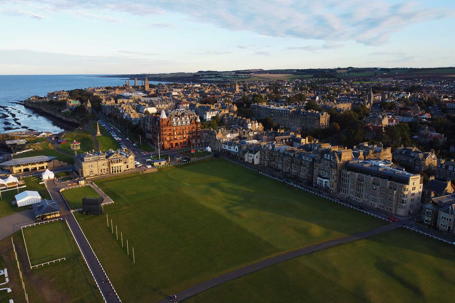 Drone Image of Old Course at St. Andrews