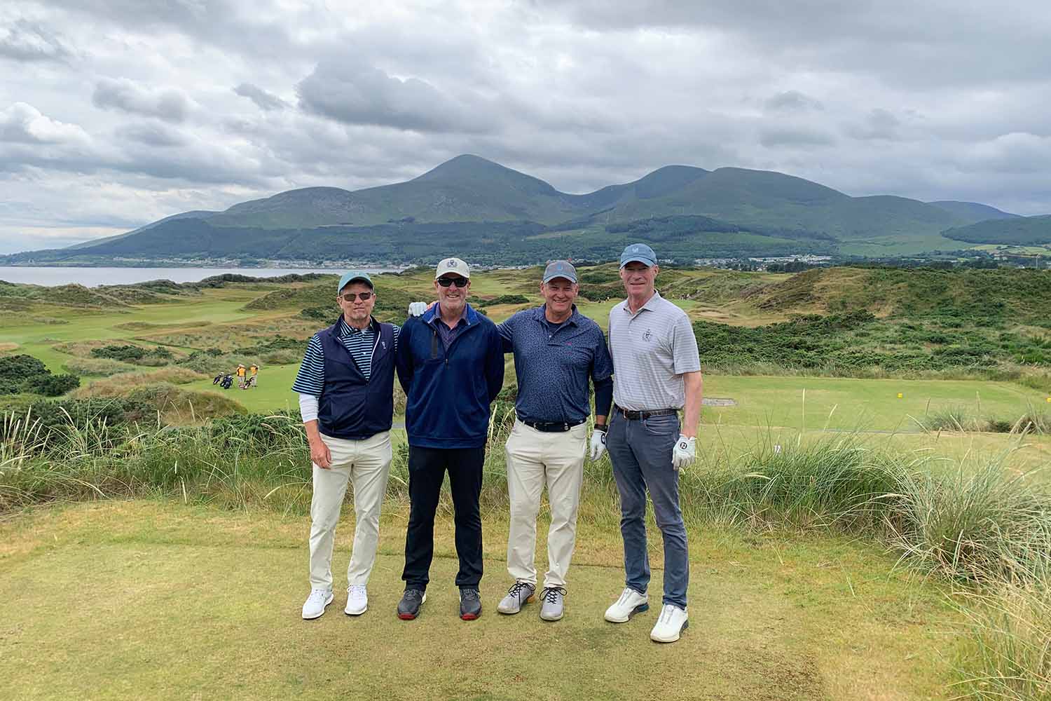 Golfers at Royal County Down 2024