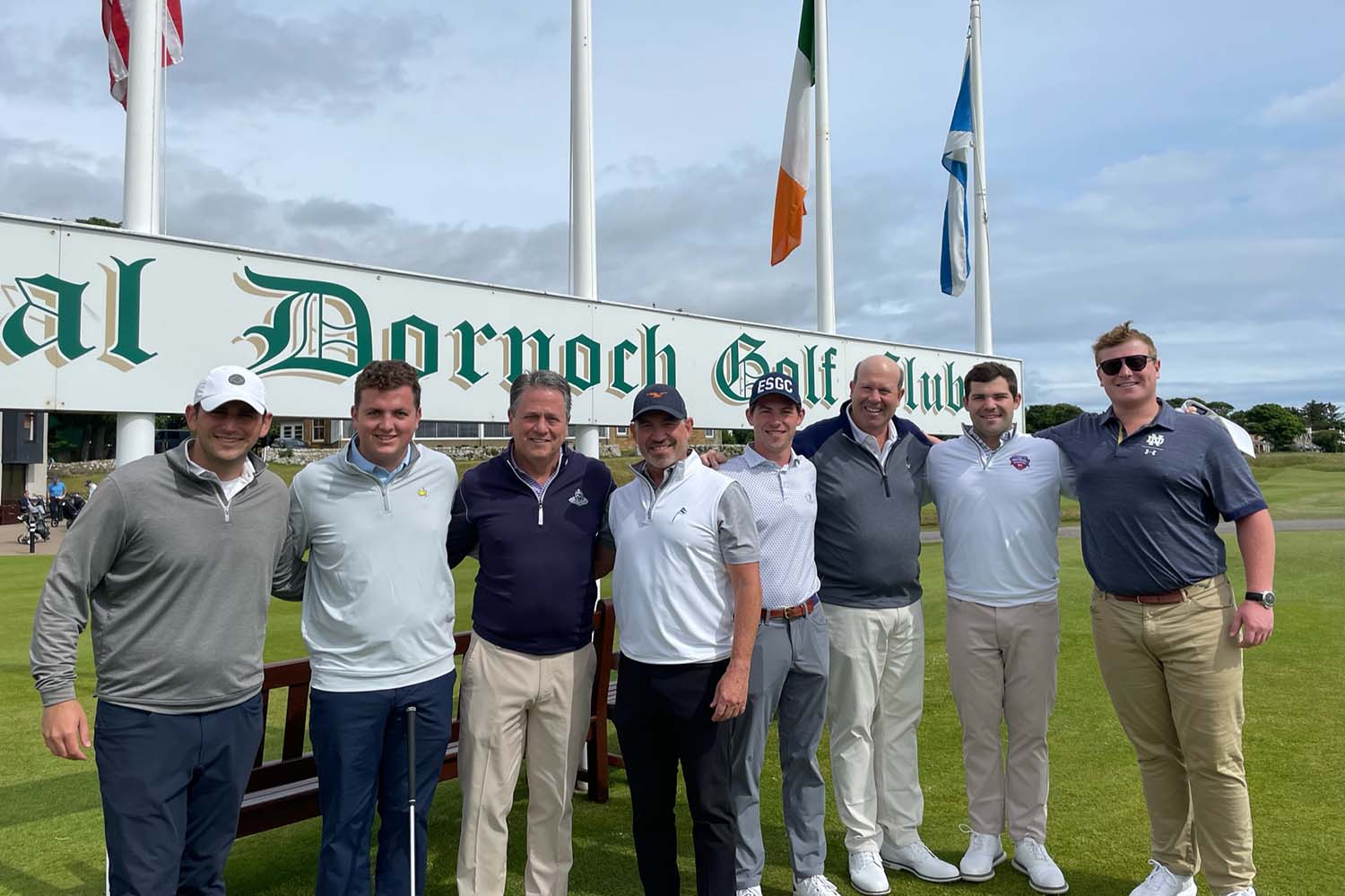 Golfers at Royal Dornoch 2024