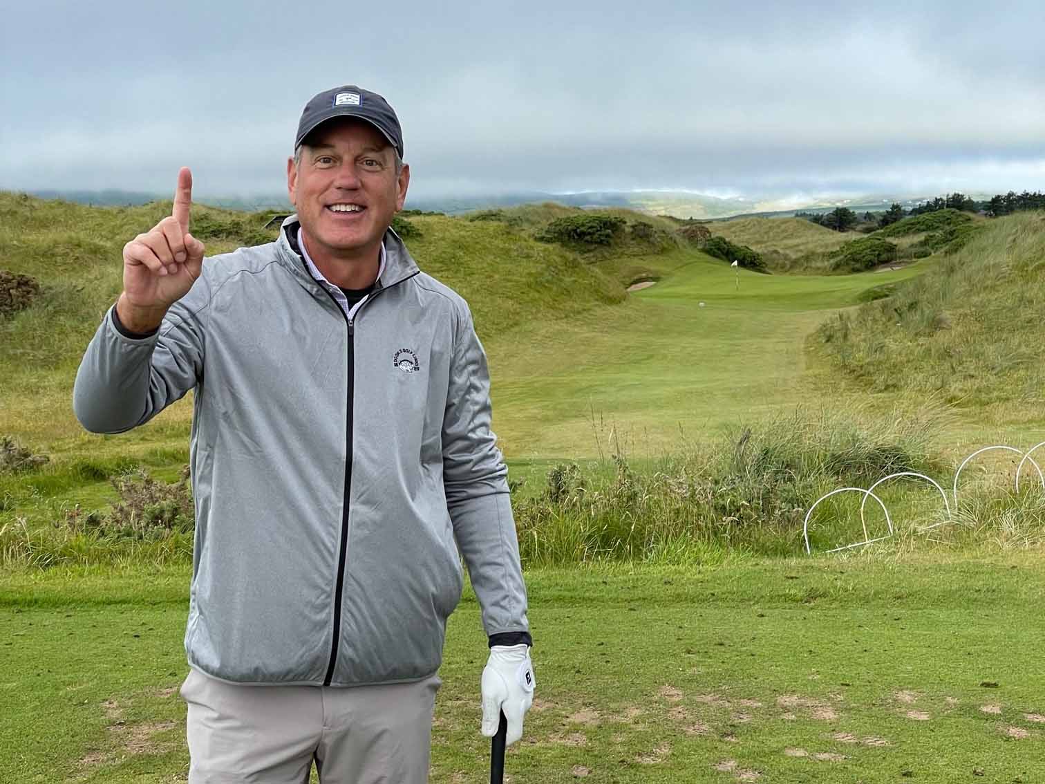 Golfer celebrates hole in one at Waterville Links